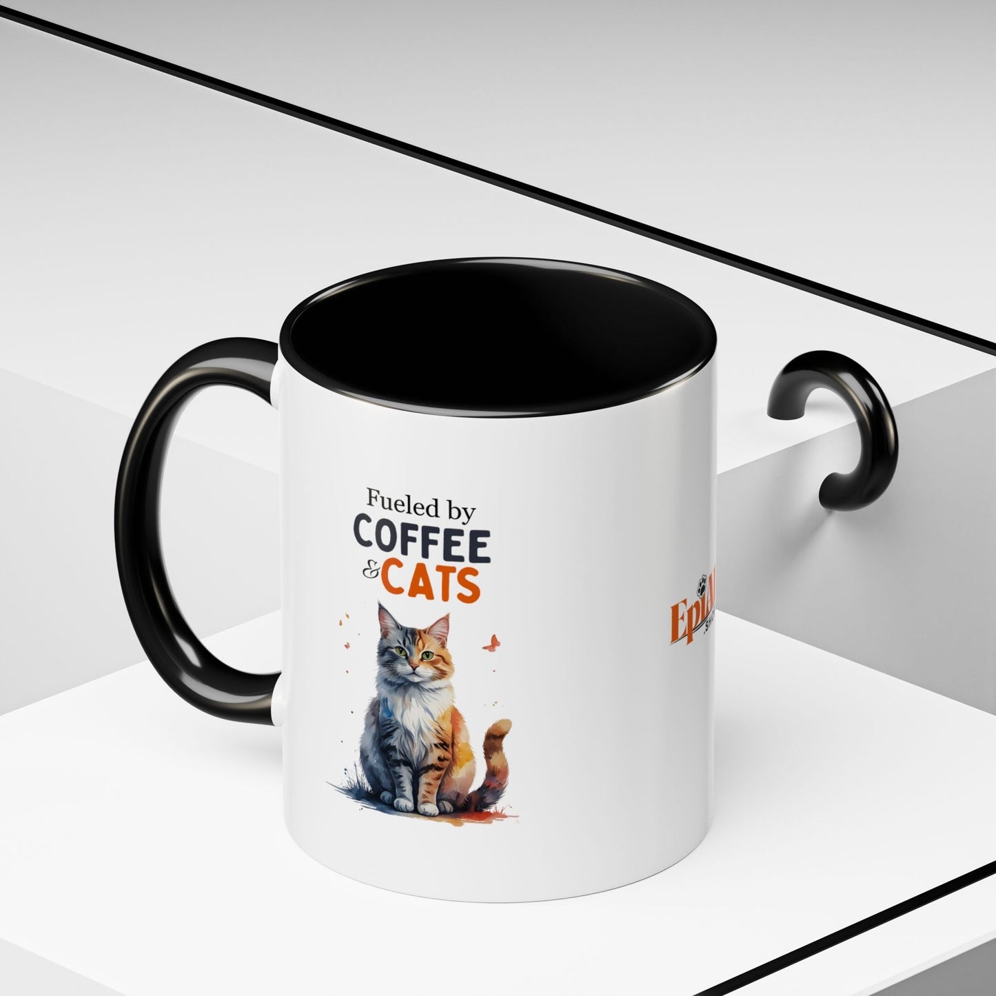 Coffee & Cats Enthusiast Mug: A Purrfect Blend - Korvel