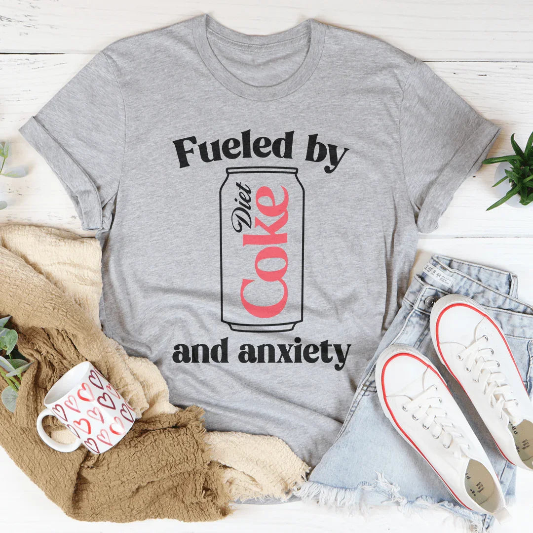 Camiseta "Impulsada por Coca-Cola Light y la Ansiedad"