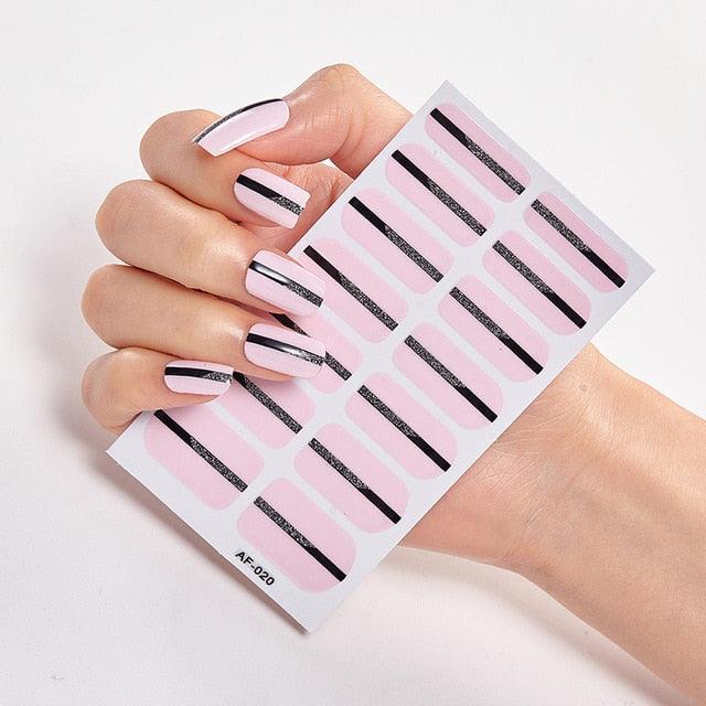 Pegatinas de Arte de Uñas Autoadhesivas de Diseñador - Decoraciones Creativas para Uñas
