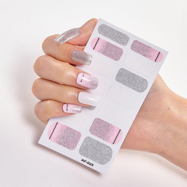 Pegatinas de Arte de Uñas Autoadhesivas de Diseñador - Decoraciones Creativas para Uñas