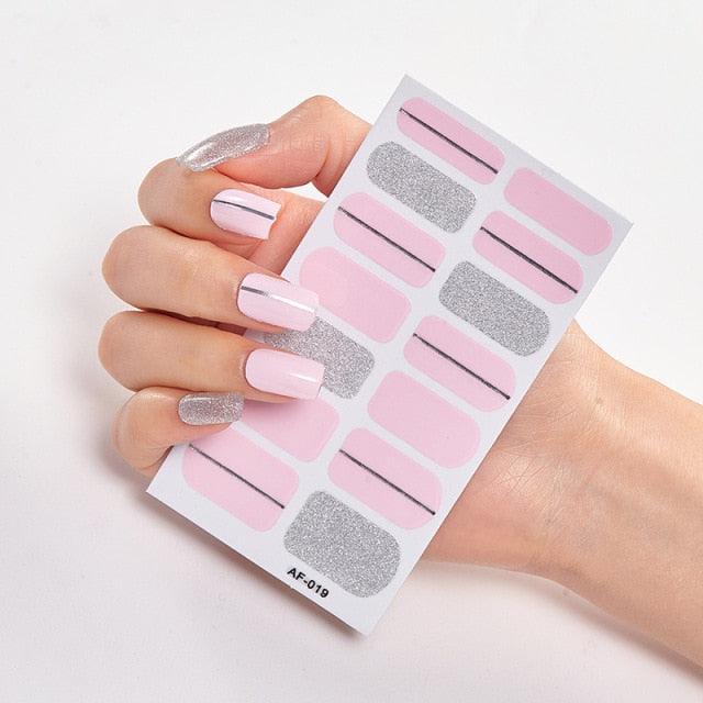 Pegatinas de Arte de Uñas Autoadhesivas de Diseñador - Decoraciones Creativas para Uñas