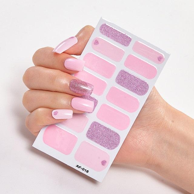 Pegatinas de Arte de Uñas Autoadhesivas de Diseñador - Decoraciones Creativas para Uñas