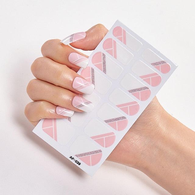 Pegatinas de Arte de Uñas Autoadhesivas de Diseñador - Decoraciones Creativas para Uñas