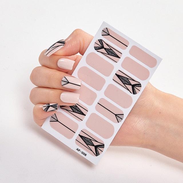 Pegatinas de Arte de Uñas Autoadhesivas de Diseñador - Decoraciones Creativas para Uñas