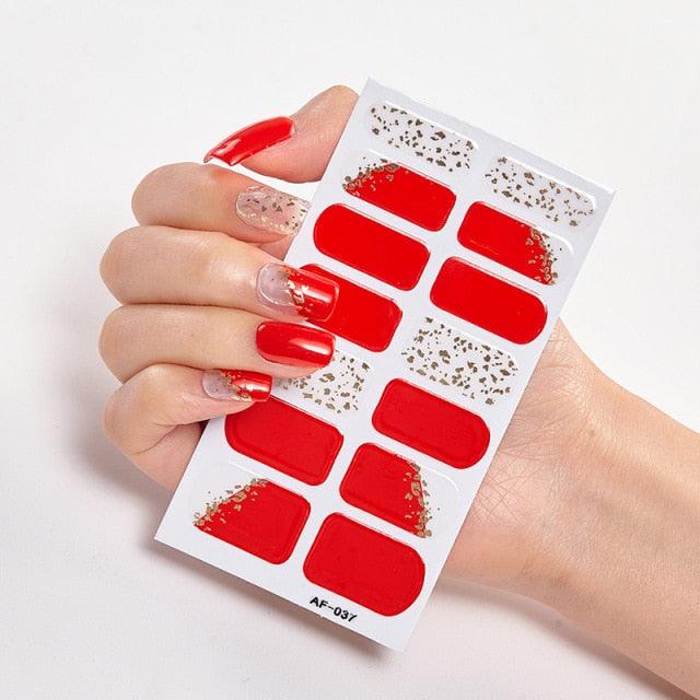 Pegatinas de Arte de Uñas Autoadhesivas de Diseñador - Decoraciones Creativas para Uñas