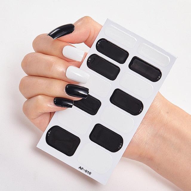 Pegatinas de Arte de Uñas Autoadhesivas de Diseñador - Decoraciones Creativas para Uñas