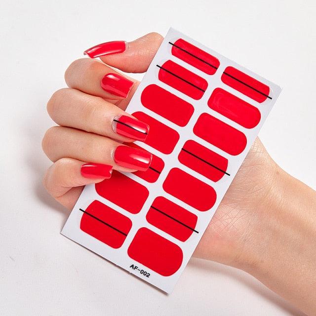 Pegatinas de Arte de Uñas Autoadhesivas de Diseñador - Decoraciones Creativas para Uñas