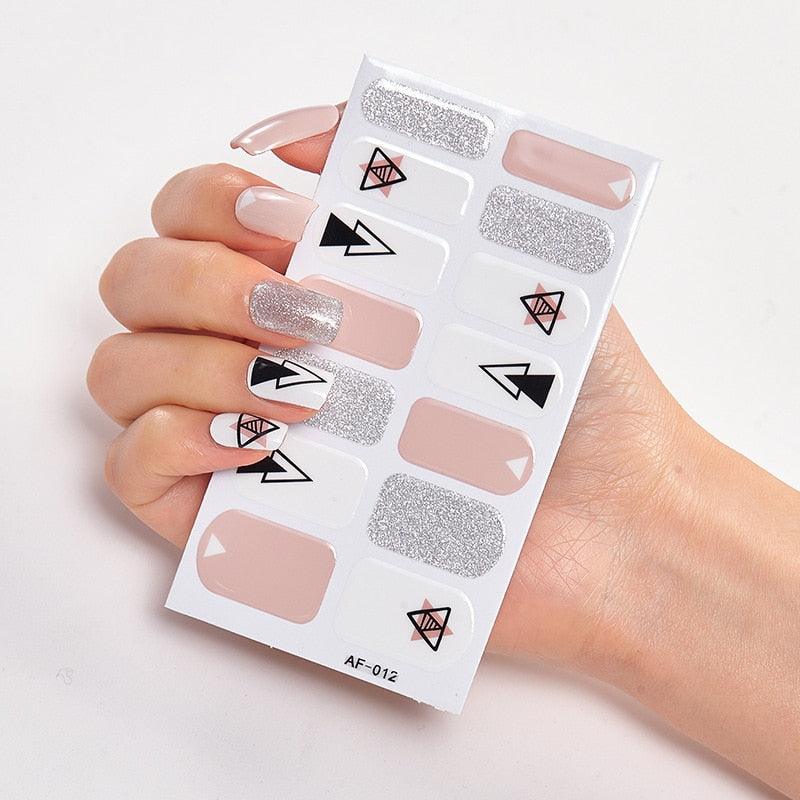 Pegatinas de Arte de Uñas Autoadhesivas de Diseñador - Decoraciones Creativas para Uñas