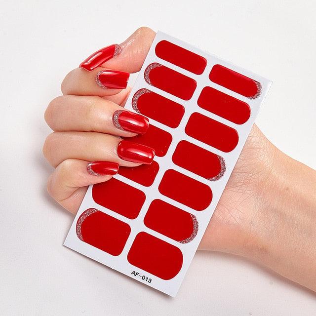 Pegatinas de Arte de Uñas Autoadhesivas de Diseñador - Decoraciones Creativas para Uñas