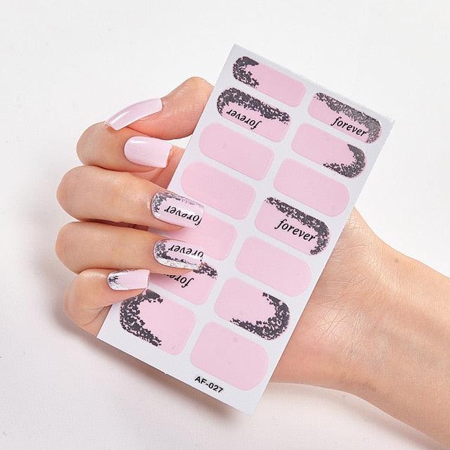 Pegatinas de Arte de Uñas Autoadhesivas de Diseñador - Decoraciones Creativas para Uñas