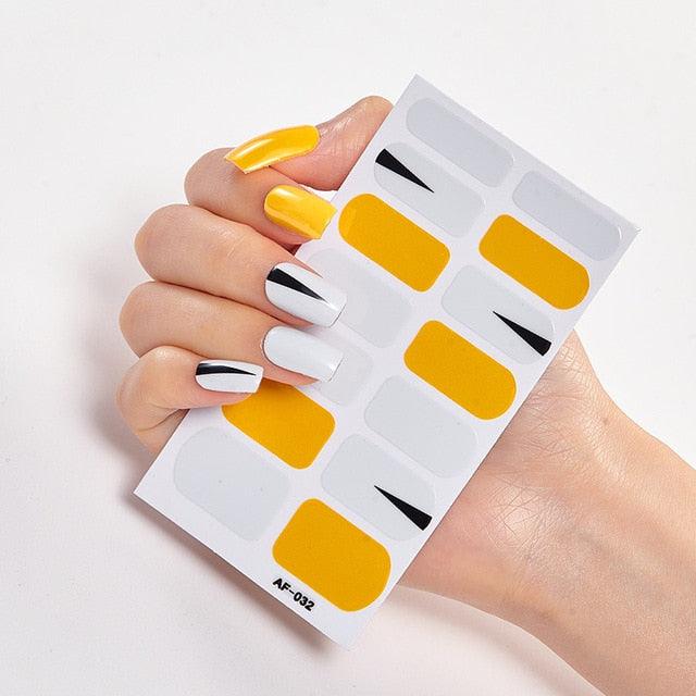Pegatinas de Arte de Uñas Autoadhesivas de Diseñador - Decoraciones Creativas para Uñas