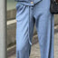 Ensemble haut à manches longues boutonné et pantalon grande taille