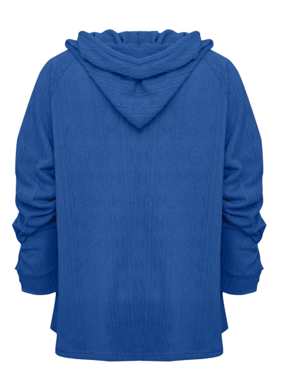 Full Size Drawstring Long Sleeve Hoodie - Korvel