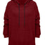 Full Size Drawstring Long Sleeve Hoodie - Korvel