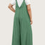 Full Size Pocketed Wide Leg Overalls