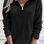 Full Size Quarter Zip Long Sleeve Top
