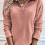 Full Size Quarter Zip Long Sleeve Top
