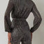 Full Size Sequin Surplice Tie Waist Long Sleeve Romper