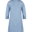 Robe midi élégante à col en V et manches mi-longues