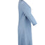 Robe midi élégante à col en V et manches mi-longues
