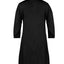 Robe midi élégante à col en V et manches mi-longues