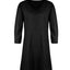 Robe midi élégante à col en V et manches mi-longues