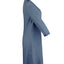 Robe midi élégante à col en V et manches mi-longues