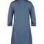 Robe midi élégante à col en V et manches mi-longues