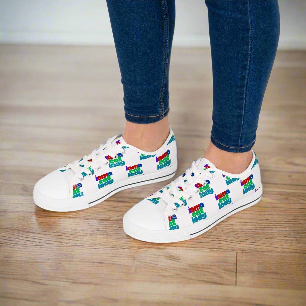 Whimsical Cat Lover Women's Casual Sneakers - Korvel
