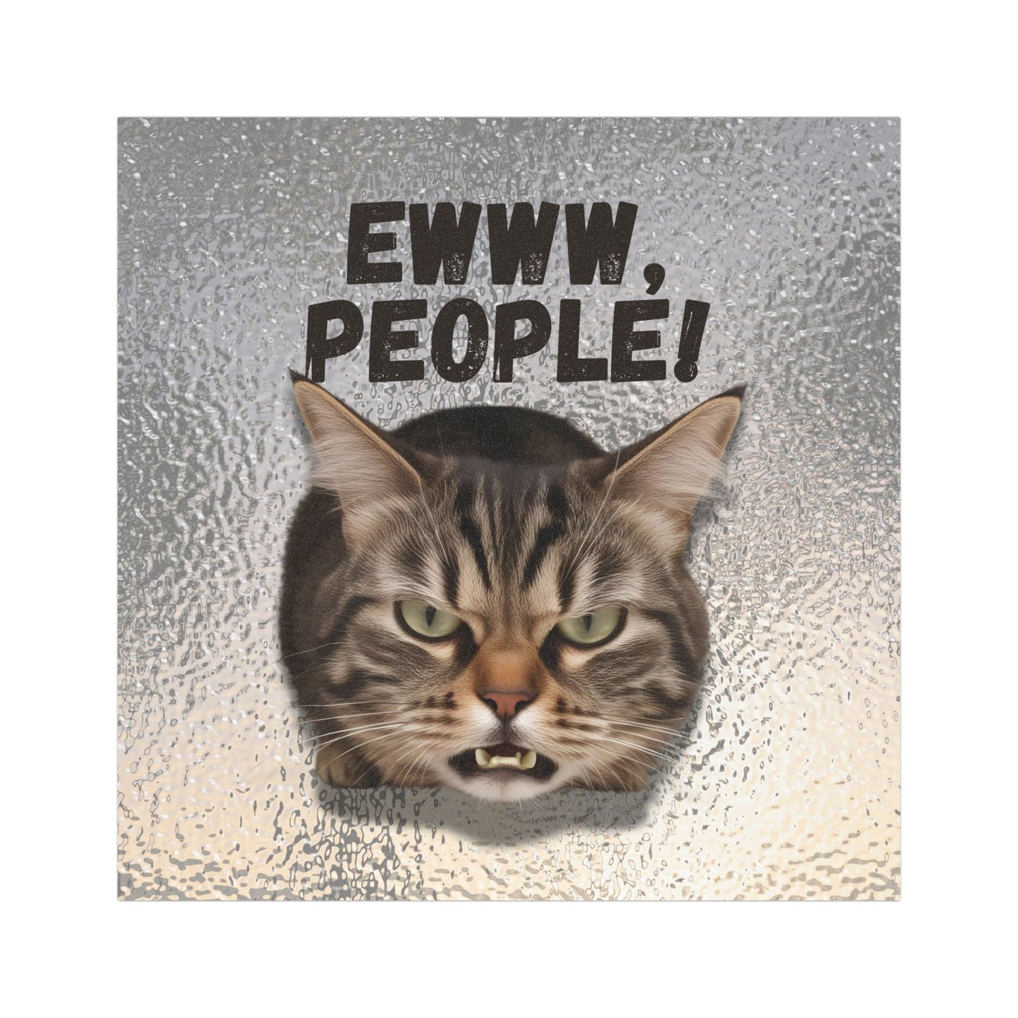 Imán de coche divertido de gato - 'Ewww, gente!'