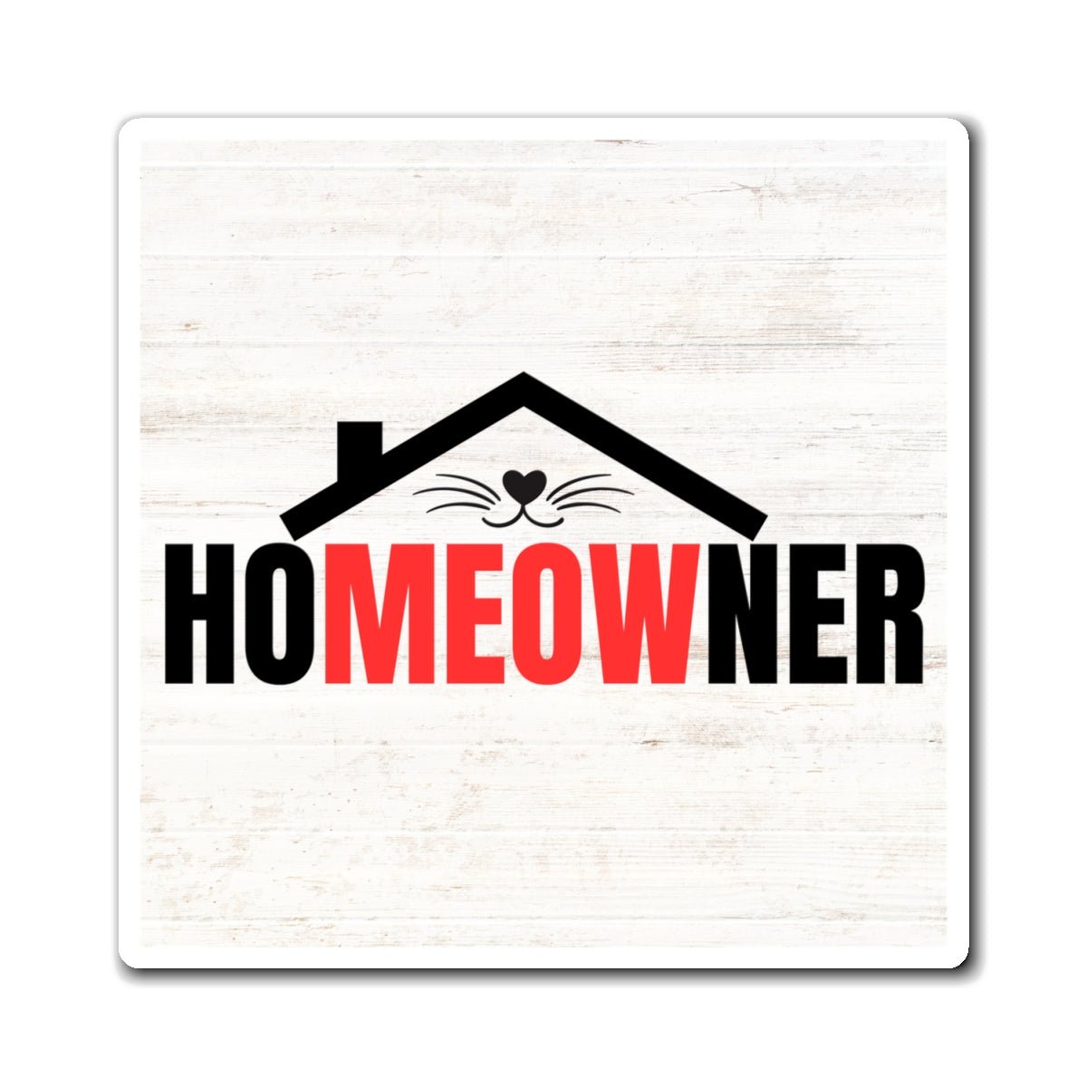 Whimsical Cat Enthusiast Magnet - 'Proud Pet Owner' Home Accent - Korvel
