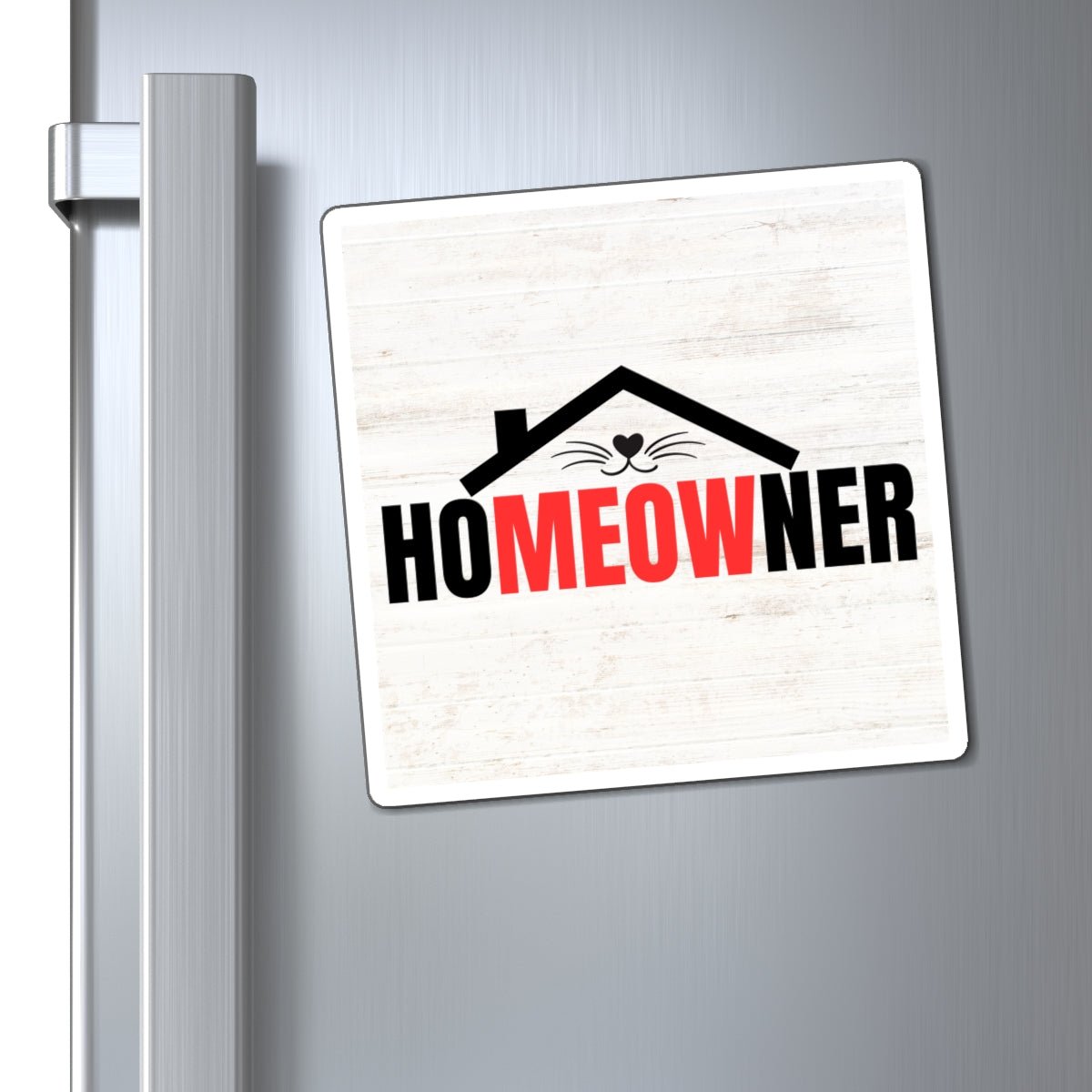 Whimsical Cat Enthusiast Magnet - 'Proud Pet Owner' Home Accent - Korvel
