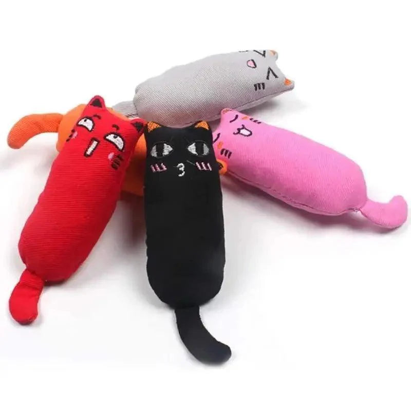 Jouets à mâcher colorés à la cataire pour chatons joueurs