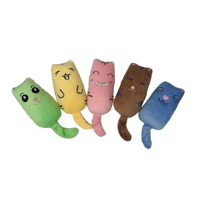 Jouets à mâcher colorés à la cataire pour chatons joueurs