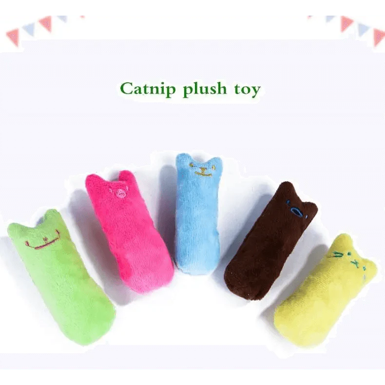 Jouets à mâcher colorés à la cataire pour chatons joueurs