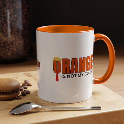 Taza de café divertida 'El naranja no es mi color' - 11oz y 15oz