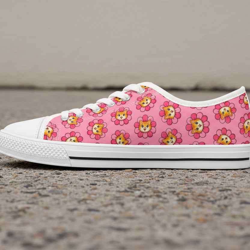 Baskets basses pour femmes Furreal Flower Cat