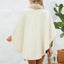 Fuzzy Trim Open Front Poncho - Korvel
