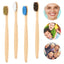 Brosse à dents en bambou naturel avec poils doux