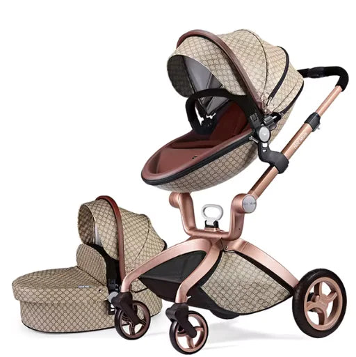 Cochecito Convertible de Lujo Plegable 3 en 1