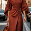 Elegant Batwing Sleeve Dress for Women