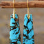 Geometrical Shape Imperial Jasper Dangle Earrings