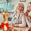 Bamboo Kitchen Utensils Set 8-Pack - Premium Wooden Cooking Tools