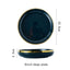 Elegant Blue Porcelain Dinner Plates