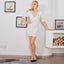 Robe élégante sans dos à décolleté en V pour femmes