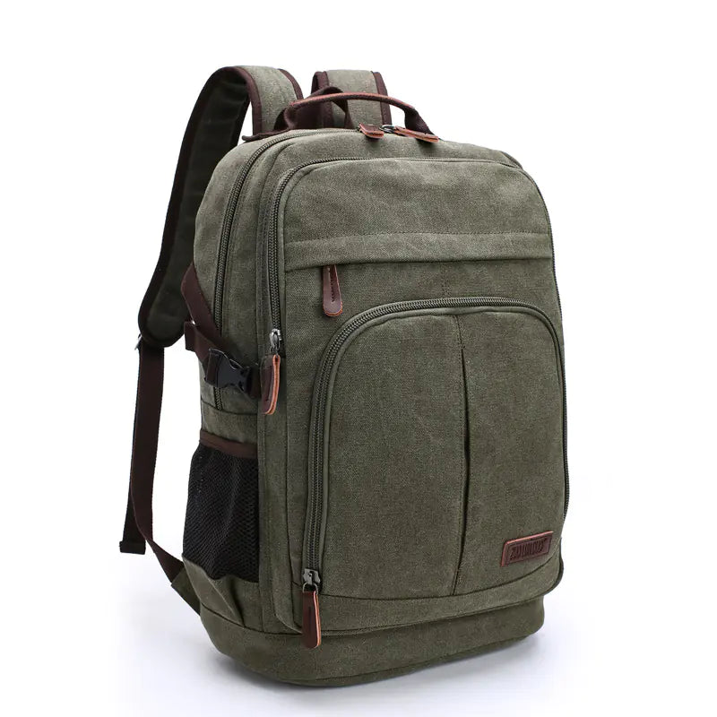 Large Capacity Canvas Backpack for Everyday Use