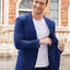 Blazer décontracté pour homme COOFANDY - Bleu gris - 3X-Large