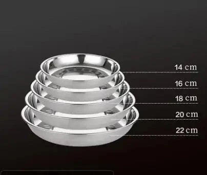 Plato de Cena de Acero Inoxidable Premium