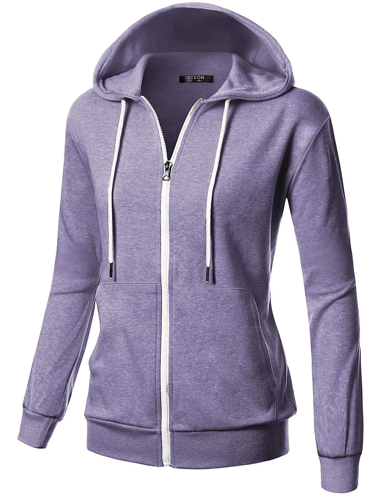 Sudadera con cremallera ligera GIVON para mujeres - Lavanda