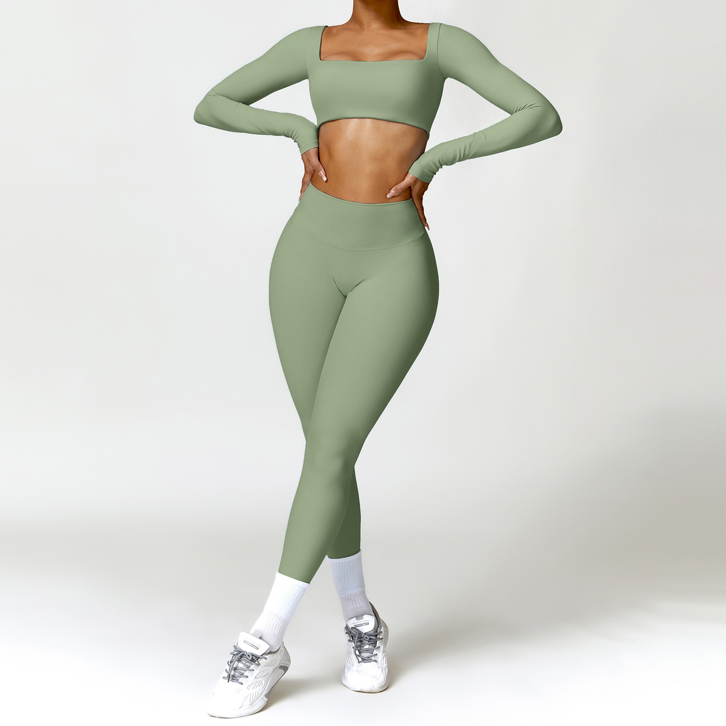 Traje de Yoga Ajustado Nude de Invierno